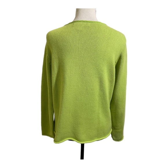 David Brooks cotton linen blend small pocket front knit style. Size Medium - Picture 6 of 11